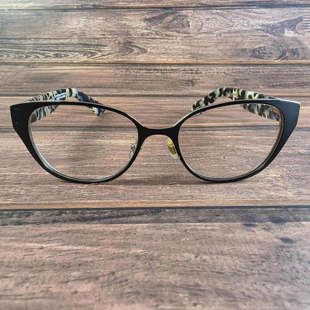 Kate Spade Eyeglasses Womens 140 Black Tortoise Cat Eye BOYS MAKE PASSES Optical